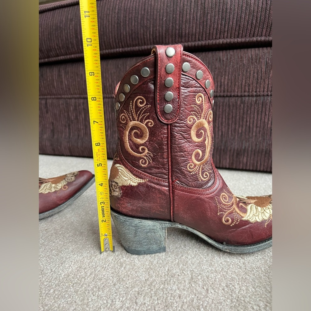NIB Old Gringo 9.5 Grace Little G Western cowboy Boots Heart Wings - Picture 10 of 12